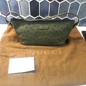 Gucci Ostrich Handbag